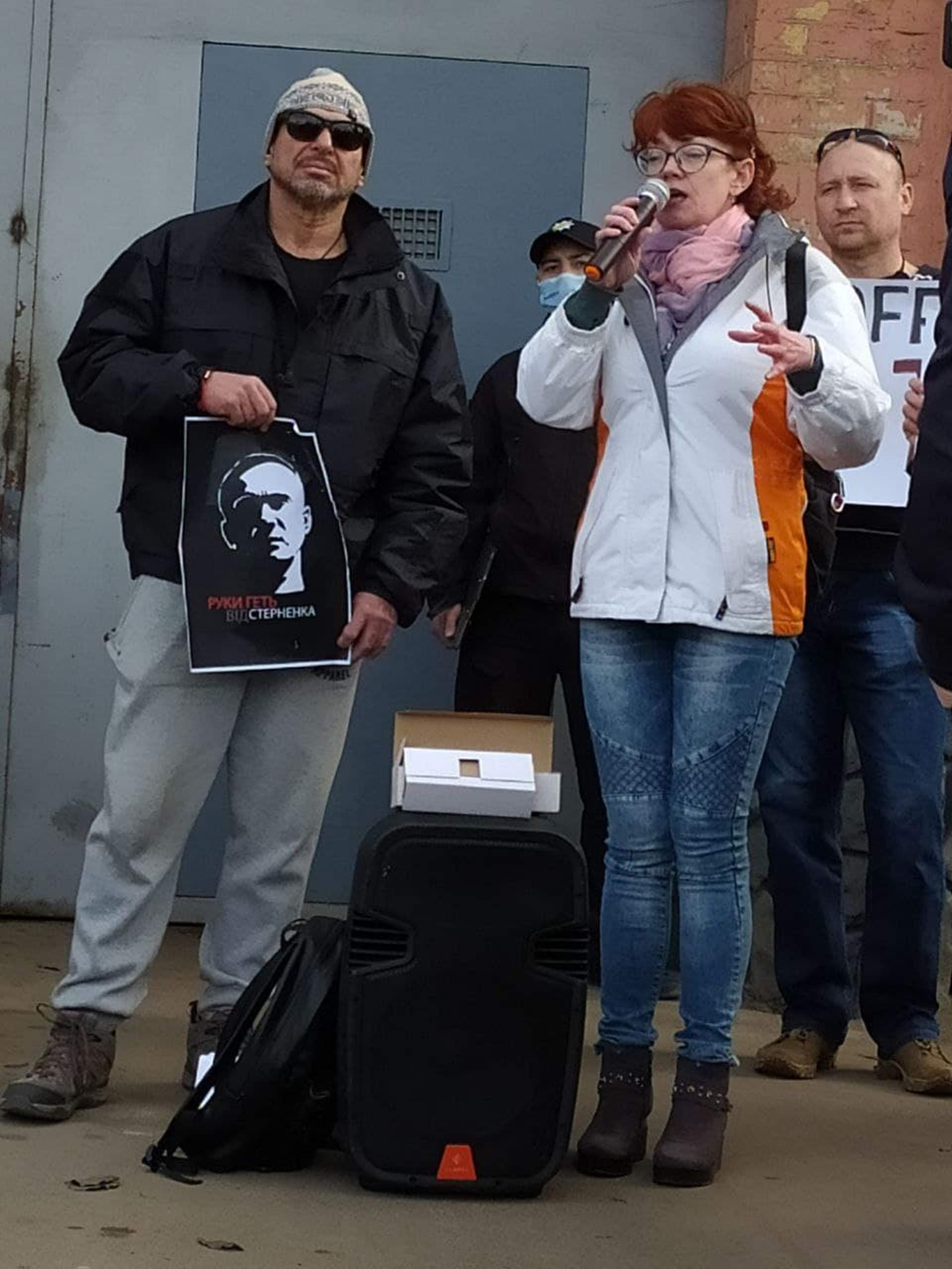 Акція в підтримку Сергія Стерненка під стінами Одеського СІЗО