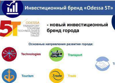 В Одессе запускают инвестиционный бренд Одесса 5Т: обещают новые проекты и иностранный капитал