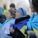 У другу річницю вторгнення одесити вийшли на 26 щосуботню акцію перед мерією