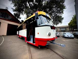 В Одессе трамвайный вагон Татра Т3 отремонтировали за 4 миллиона