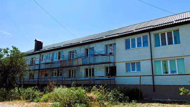 Відновлення будінків у Високопыллы. ФОТО: dream.gov.ua