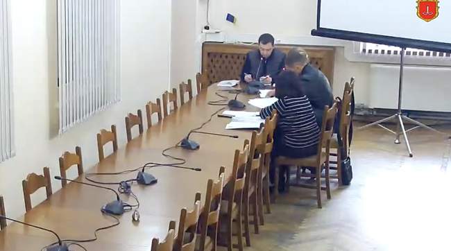 СКРИНШОТ: відео бюджетної комісії Одеської міськаради