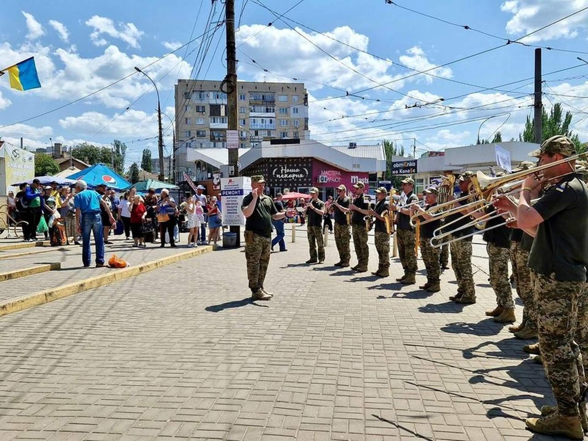 Військовий оркестр виступив у Миколаєві
