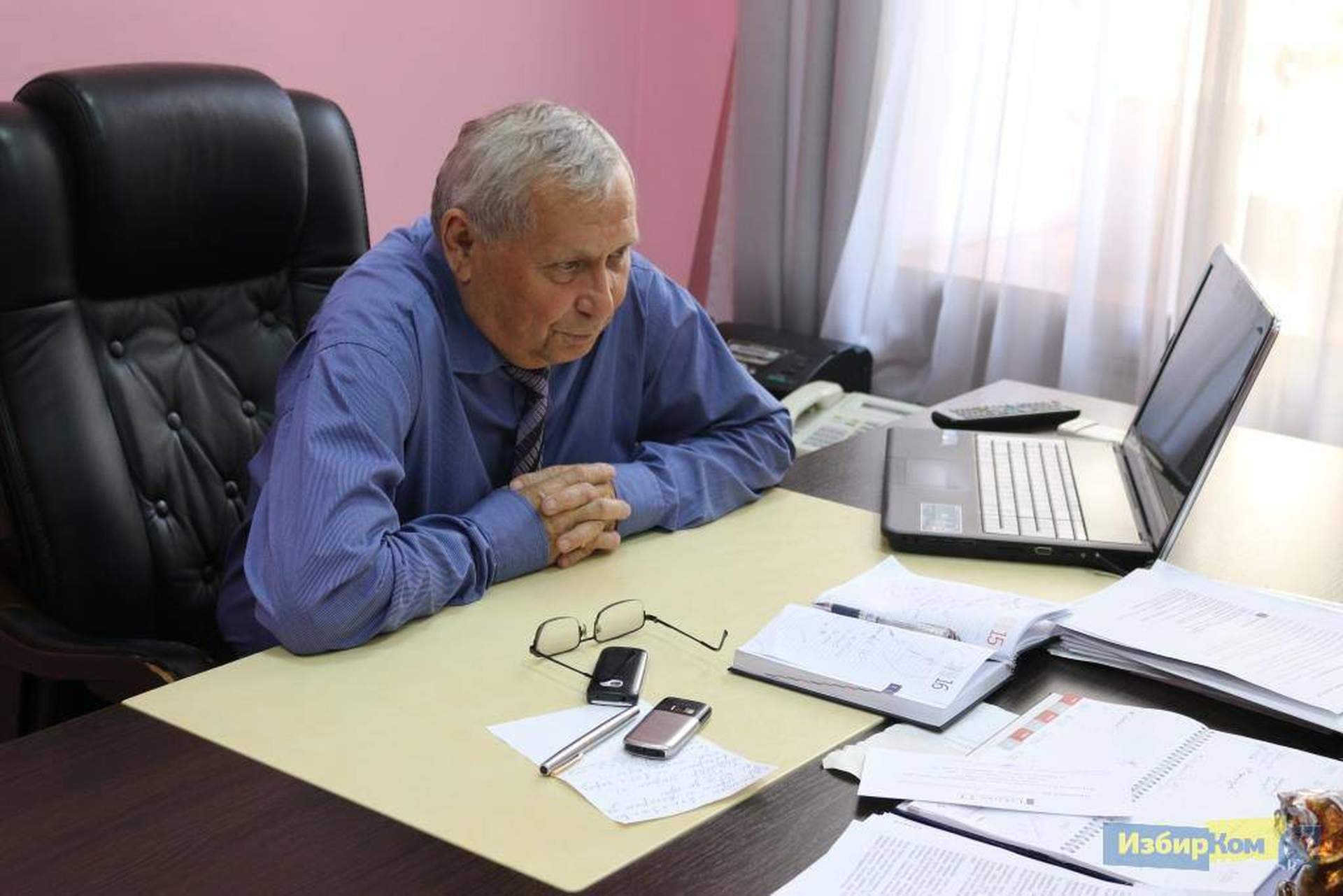 Кабинет почетного президента Одесского порта Николая Павлюка