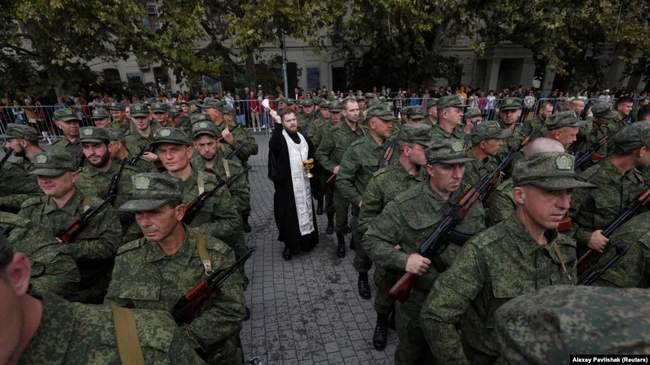 Мобилизация в армию рф. ФОТО: Reuters