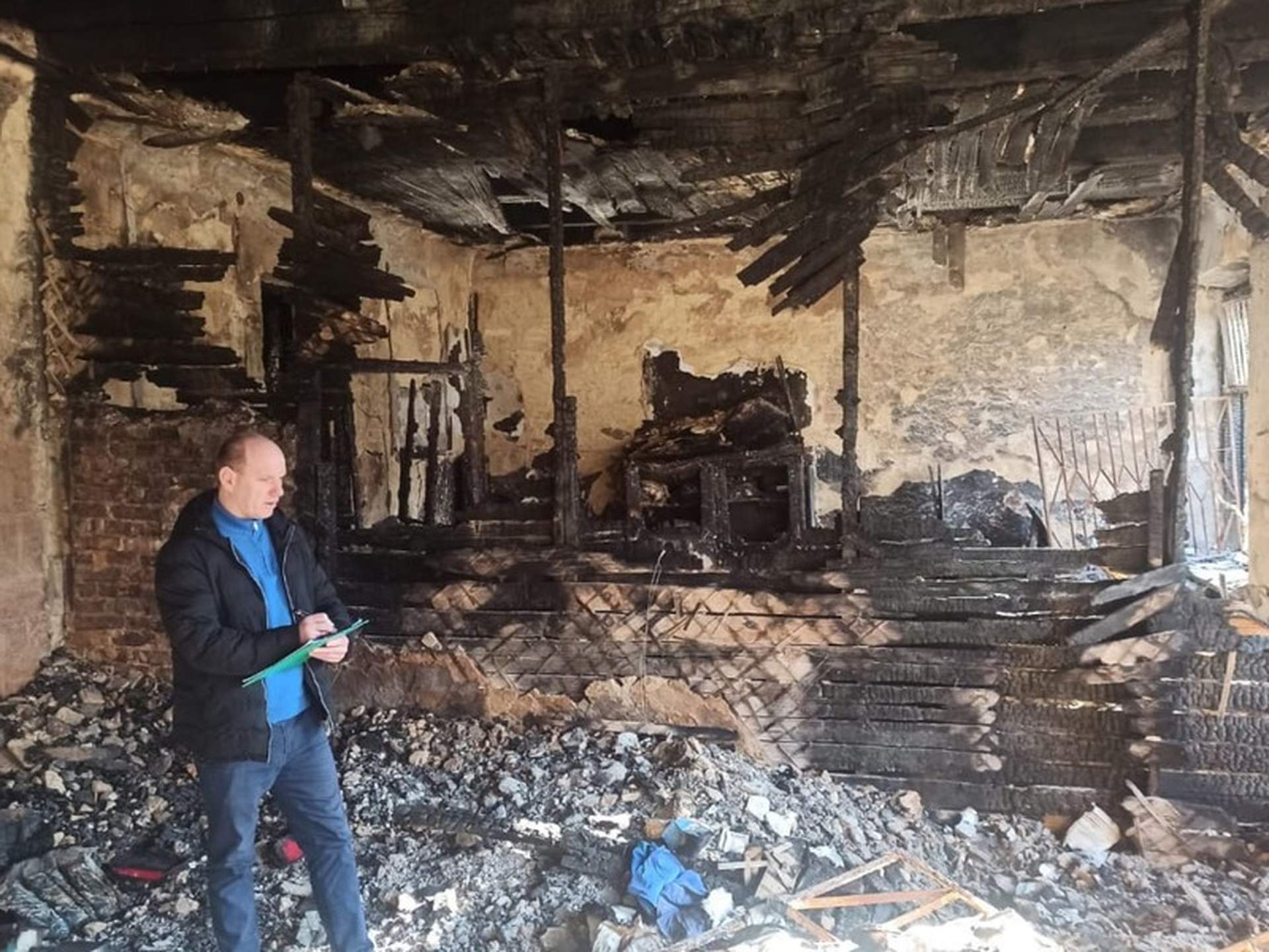 Через горіння шкірно-венерологічного диспансеру в Миколаєві збитки екології склали понад 300 тисяч