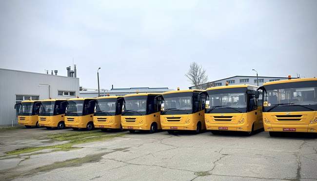 School buses. PHOTOS: Odesa Regional State Administration
