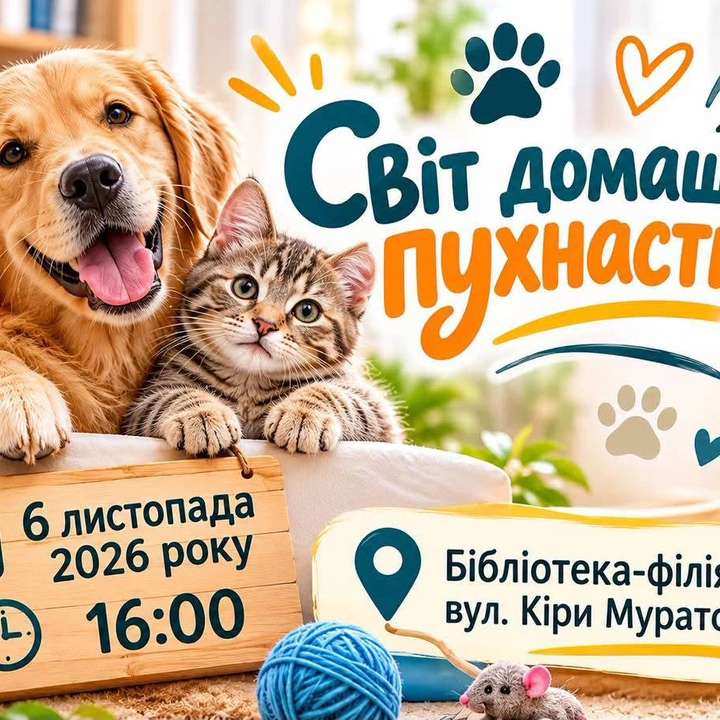 СВІТ ДОМАШНІХ ПУХНАСТИКІВ