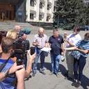 Біля Одеської облдержадміністрації відбувся мітинг журналістів проти законопроєкту про медіа