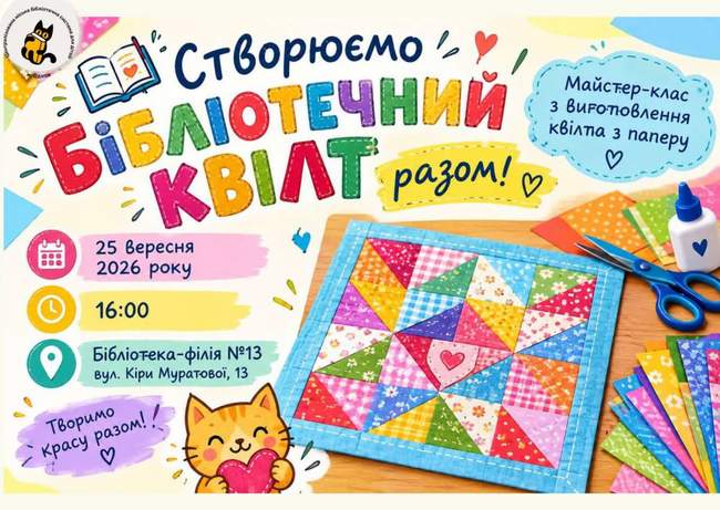 Створюємо бібліотечний квілт разом!