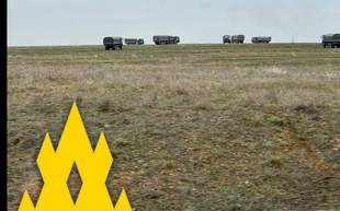 In Crimea, Russians are trying to hide military equipment from the Ukrainian Armed Forces