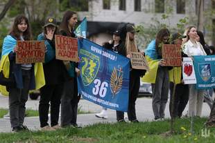 У Миколаєві відбулась акція на підтримку полонених морпіхів