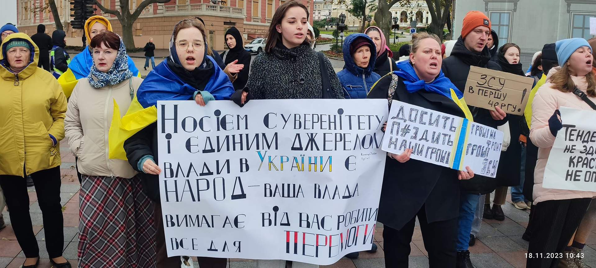 Ножевнікова заявила про можливе припинення акцій протесту проти недоцільних тендерів в Одесі
