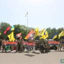 Сессия областного совета: шины, камуфляж и фото на память