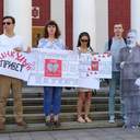 Протест під будівлею мерії через знесення друкарні Фесенка