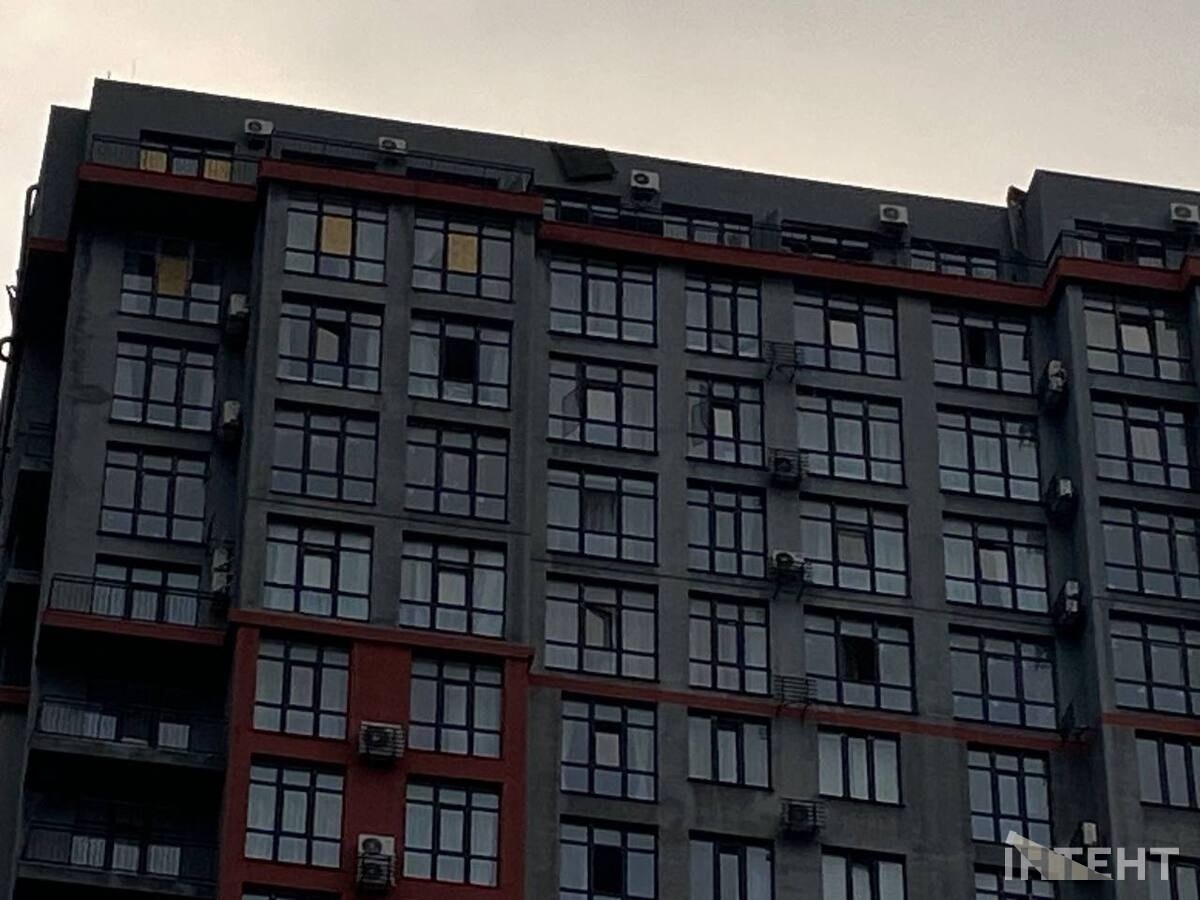 A high-rise building in Odesa was damaged as a result of shelling