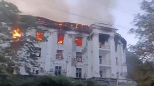 The enemy burned down the Kherson Maritime Academy building