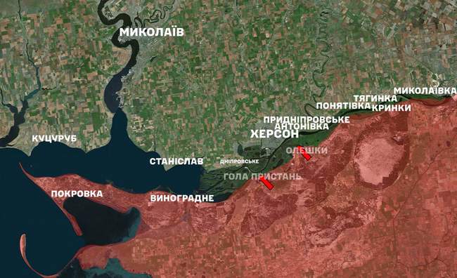 Attacks near the bridge and the island: Ukrainian Armed Forces repel attacks in Kherson region