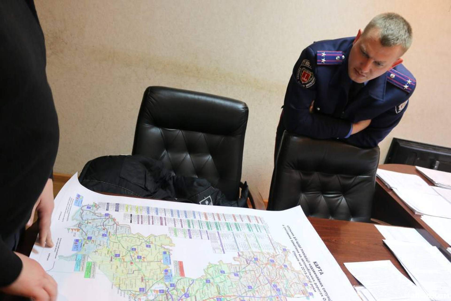 Кабинет начальника ГАИ Александра Одижного