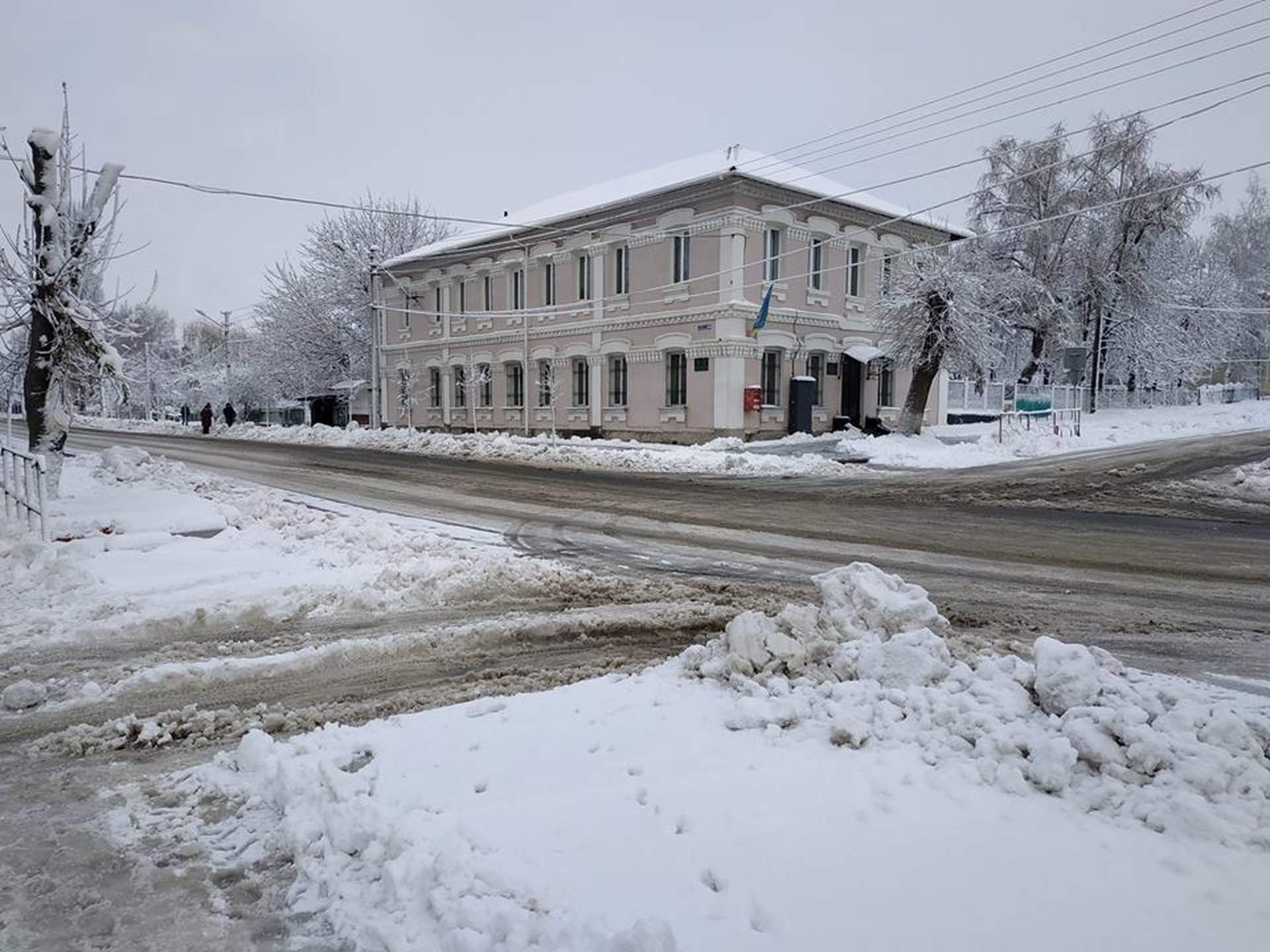 На север Одесской области пришла зима