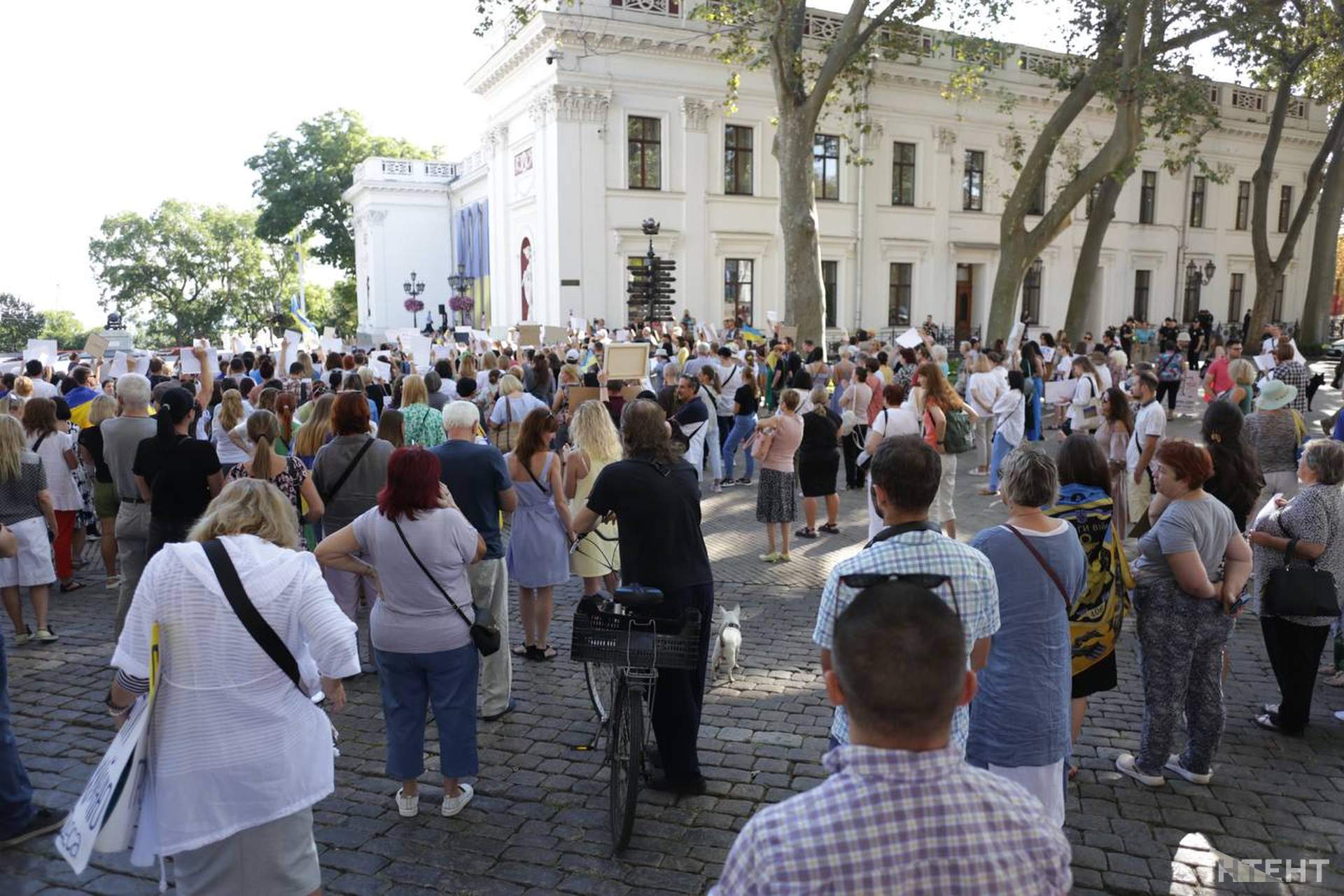Гєна виходь: одесити шостий день поспіль мітингували під будівлею мерії