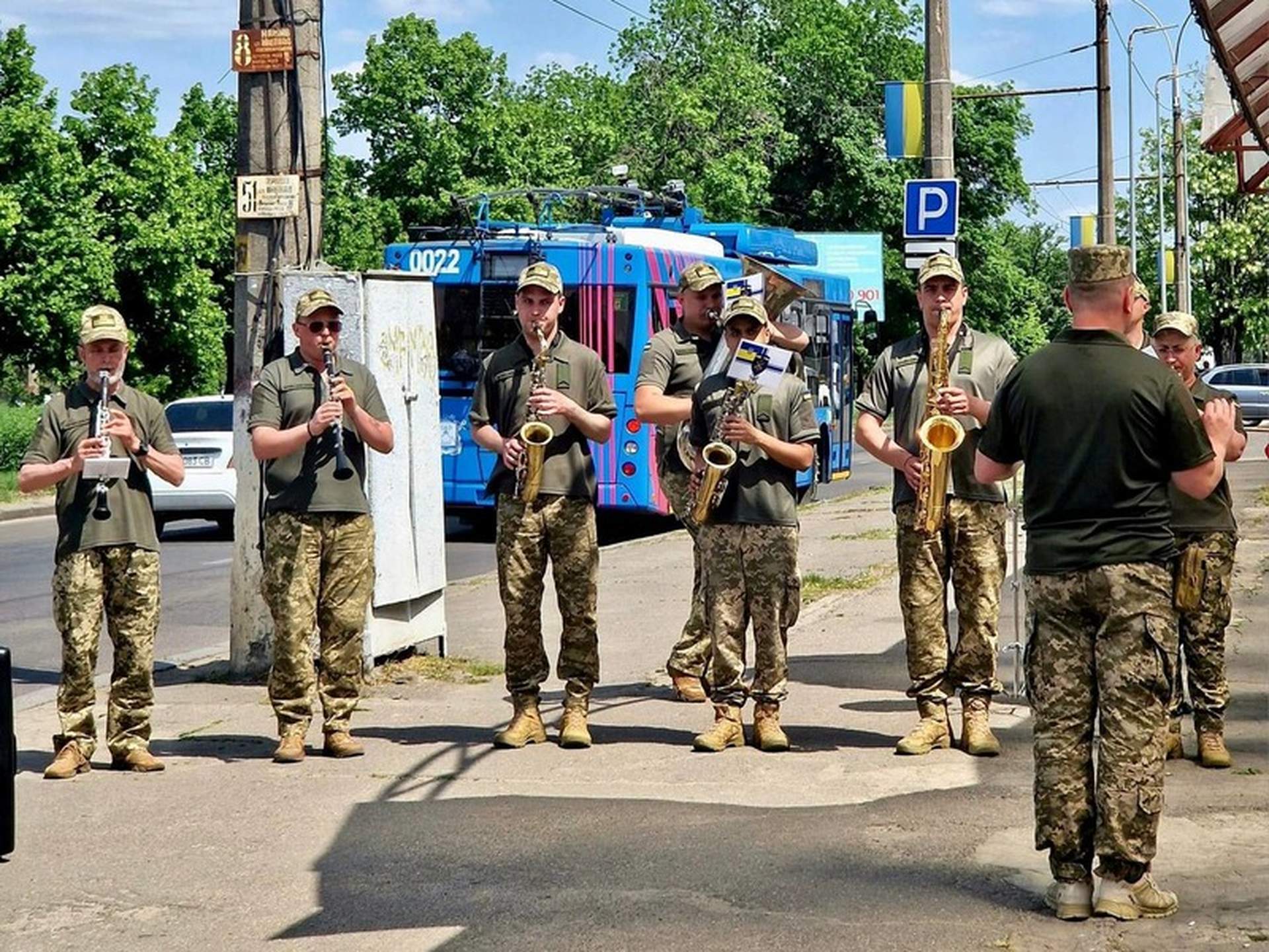 Військовий оркестр виступив у Миколаєві