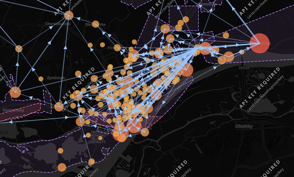 A map of drone threats has been created for Kherson and… | Intent