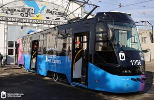 У Миколаєві на 110 річницю трамвая запустили власний новий вагон