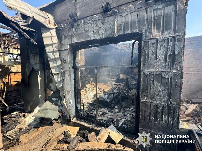 Зруйнований будинок на Херсонщині