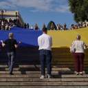 В Одесі розгорнули 34-метровий прапор України до Дня Незалежності