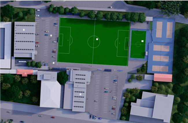 Так виглядатиме стадіон після реконструкції. ФОТО: Одеська обласна футбольна асоціація