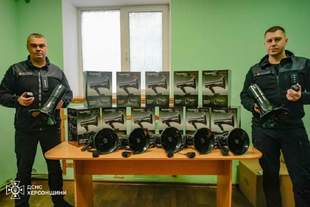 Чрезвычайники Херсонщины получили дроны для разминирования и оборудование для ликвидации опасных загрязнений от международных партнеров