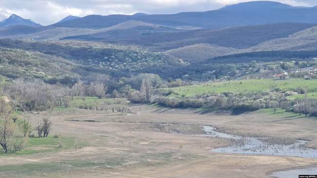 Маловодне верхів’я річки Біюк-Карасу, що живить Білогірське водосховище. 22 квітня 2026 року.Фото: Крим.Реалії