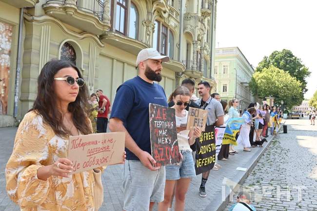 A rally in support of the captured defenders was held in Odesa