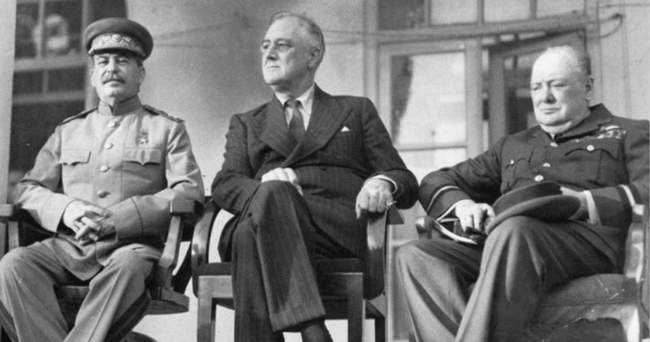 Керівники СРСР, США та Британії. Фото: Вікіпедія