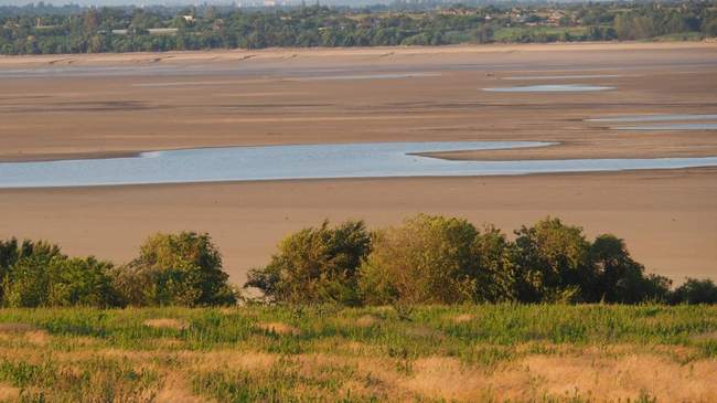 Колишнє Каховське водосховище. ФОТО: uncg.org.ua