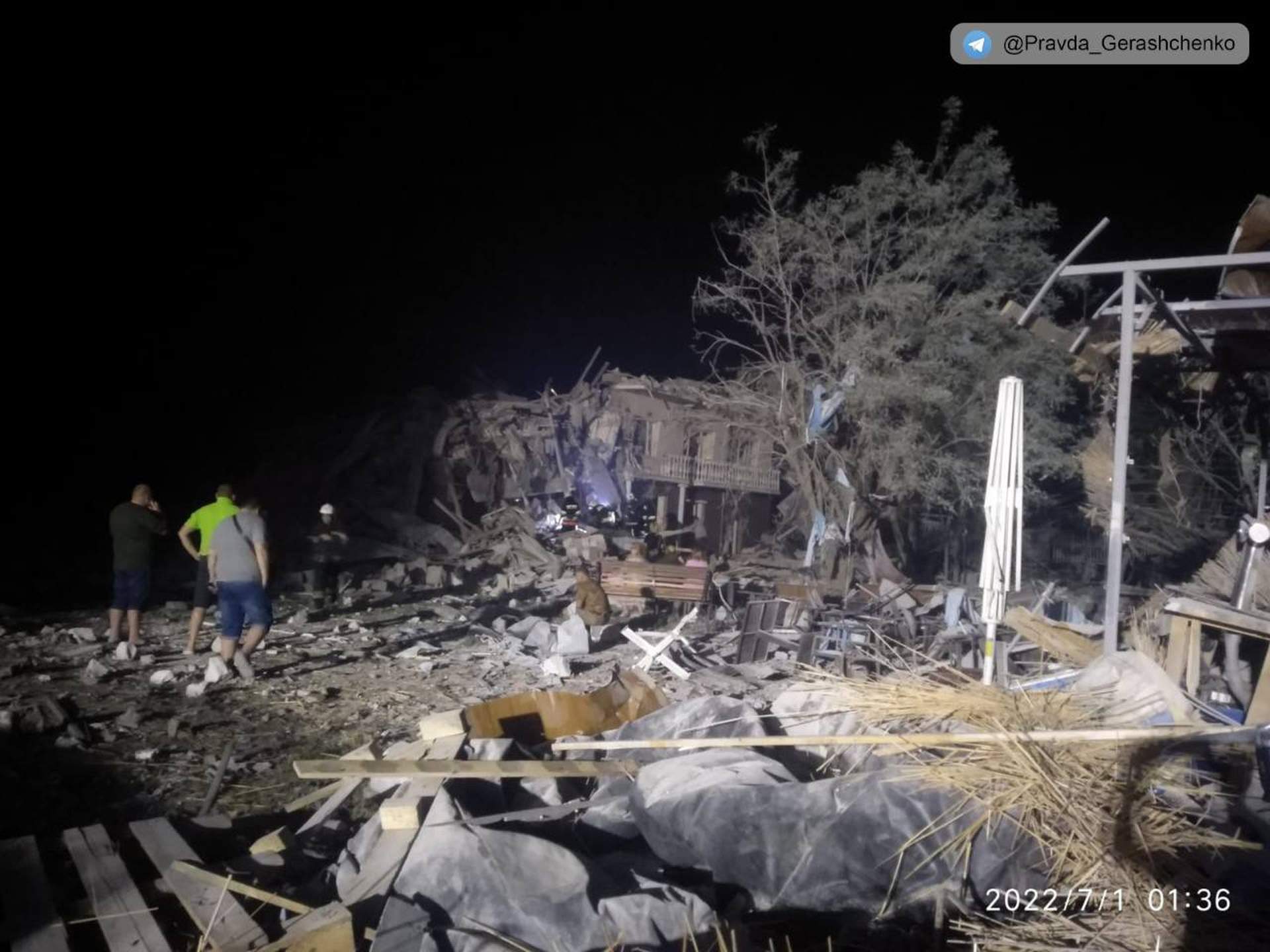 Наслідки вбивчої нічної атаки ракетами по Сергіївці