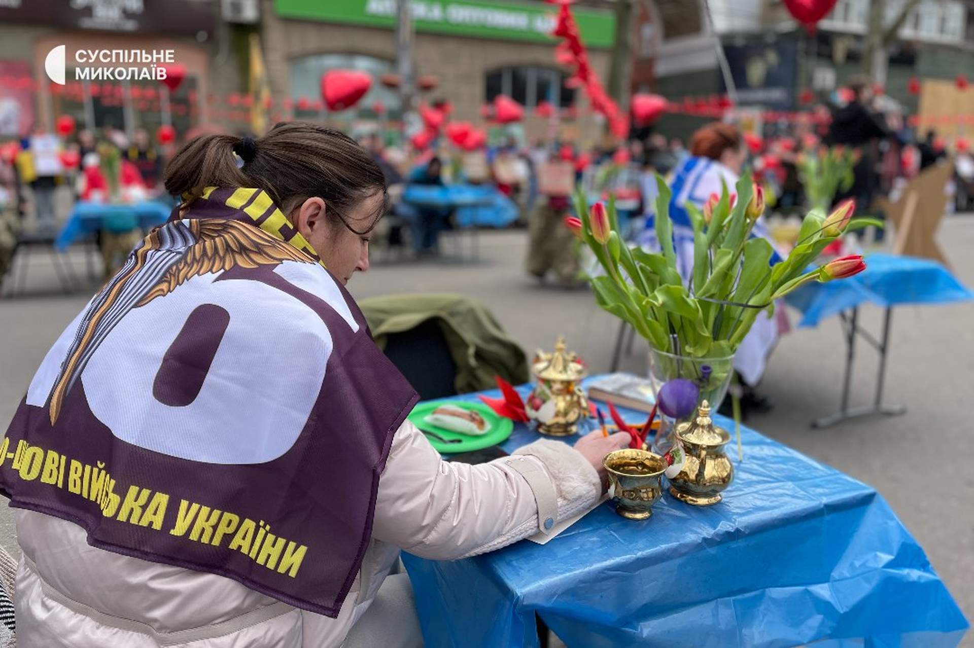 У центрі Миколаєва пройшла масштабна акція з перфомансом
