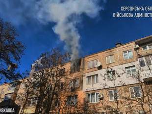 Російська артилерія атакувала житловий квартал Херсона