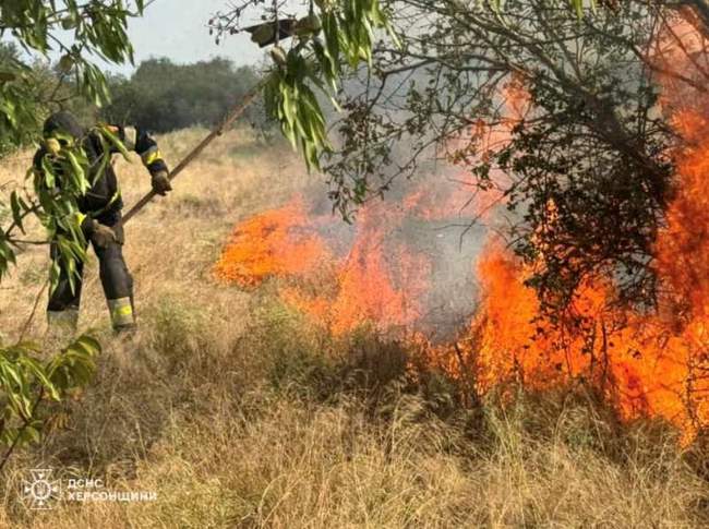 Consequences of the shelling. Photo: State Emergency Service of Ukraine in Kherson region