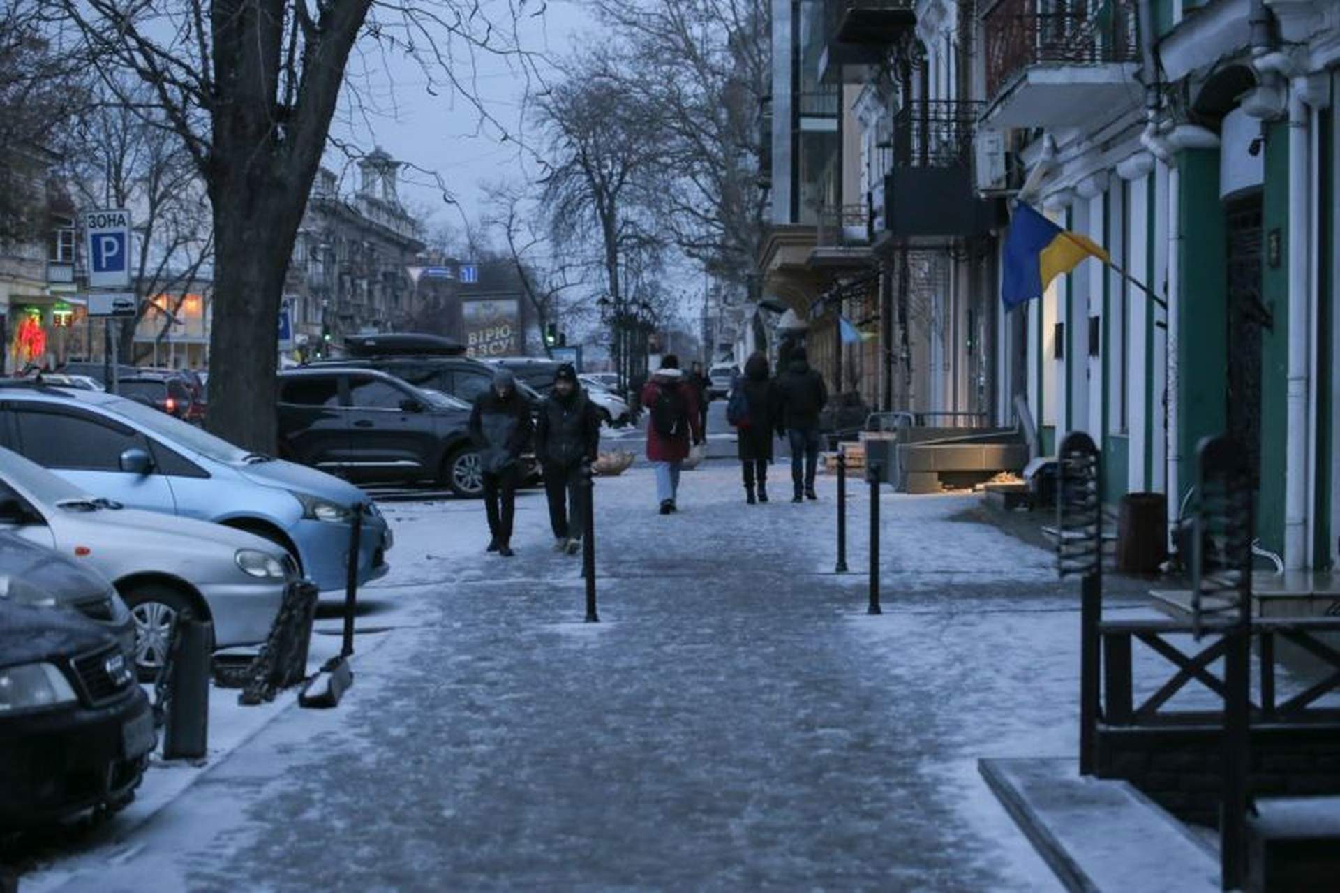 В Одесу завітала зима