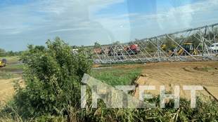 Construction of a new transmission line across the floodplains has begun in Odesa region