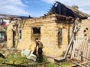 Поліція показала наслідки обстрілів Херсонщини