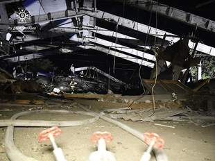 Обстріли Миколаївщини: пожежа на складі та пошкоджені електромережі