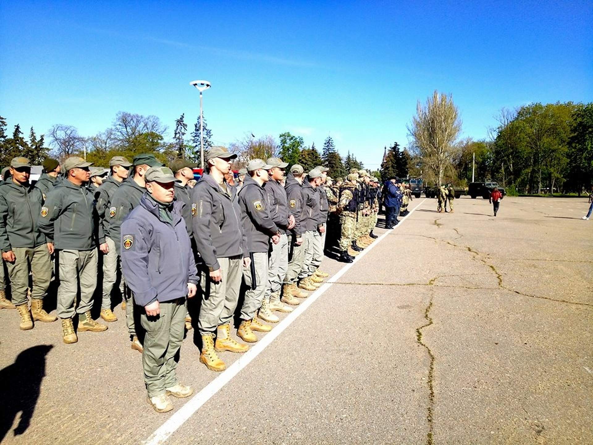 Как в Одессе прошел строевой смотр в преддверии мая