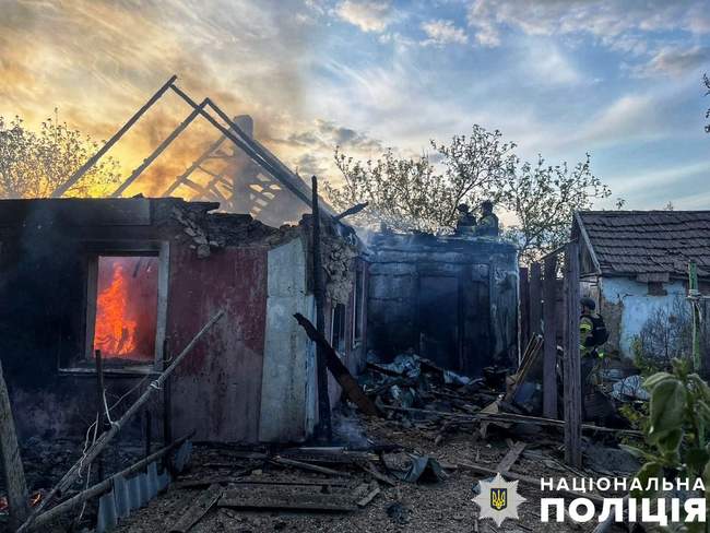 Наслідки обстрілу. Фото: поліція Херсонської області