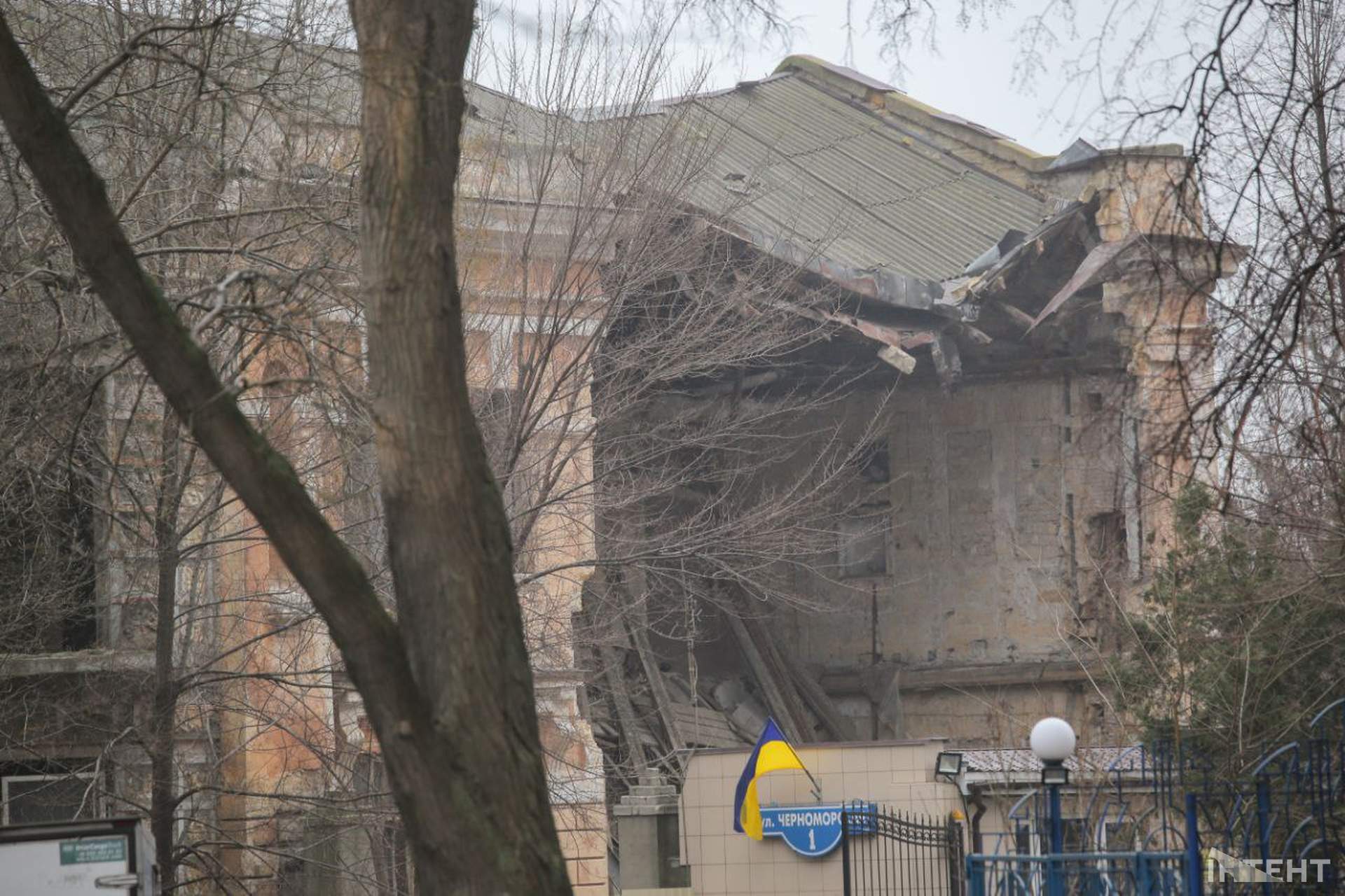 В Одесі обвалилася частина історичної пам'ятки