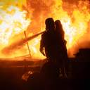 На Одещині пожежу після російської атаки гасили за допомогою потяга