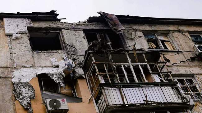 Наслідки обстрілу у Херосні. ФОТО: npu.gov.ua