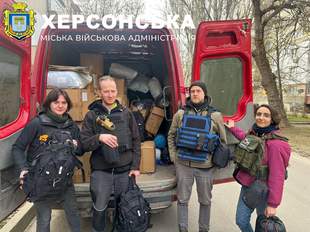Чешские благотворители передали гуманитарную помощь Херсонщине